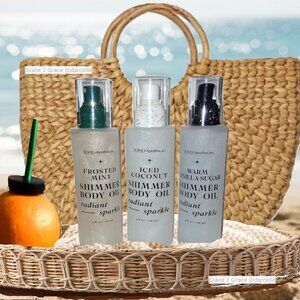 SOHO Apothecary Shimmer Body Oil Set - 4 oz ea NWOT
